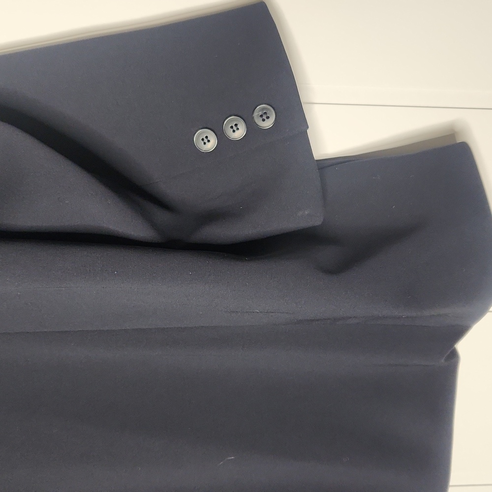 Josephine Chaus vintage classic Timeless navy blue Court Office blazer - Picture 7 of 10